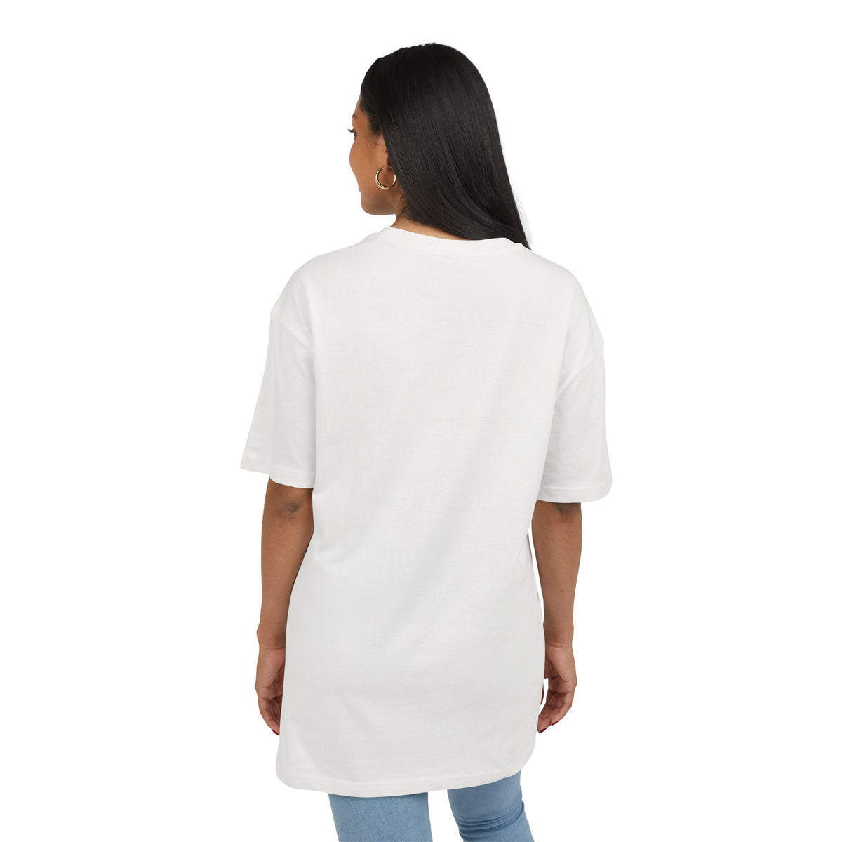 Oversized Tee — 'Losers' Shield Minimal Graphic Chest Tee