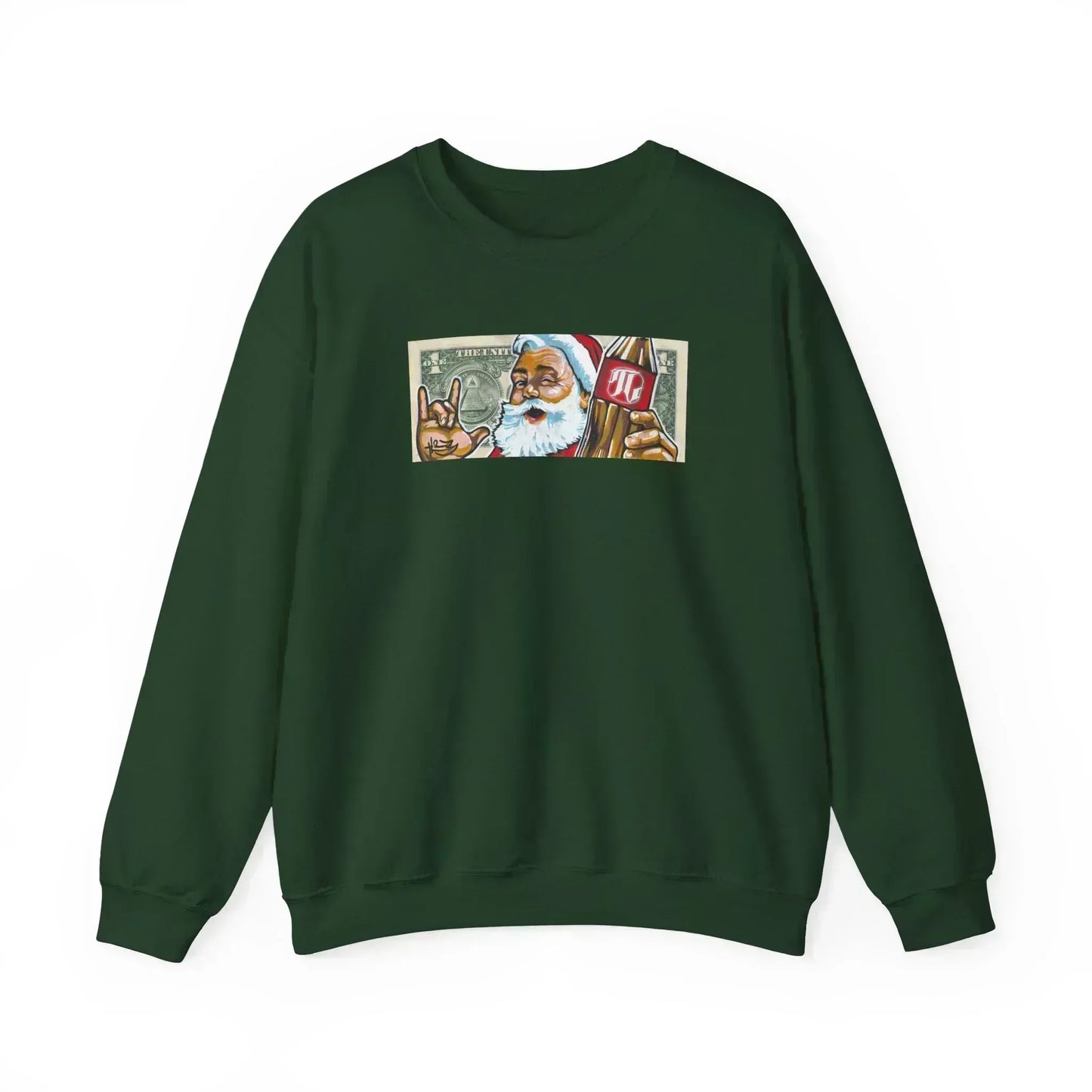 "SANTA DOLLAR BILL" Sweatshirt - L0OT