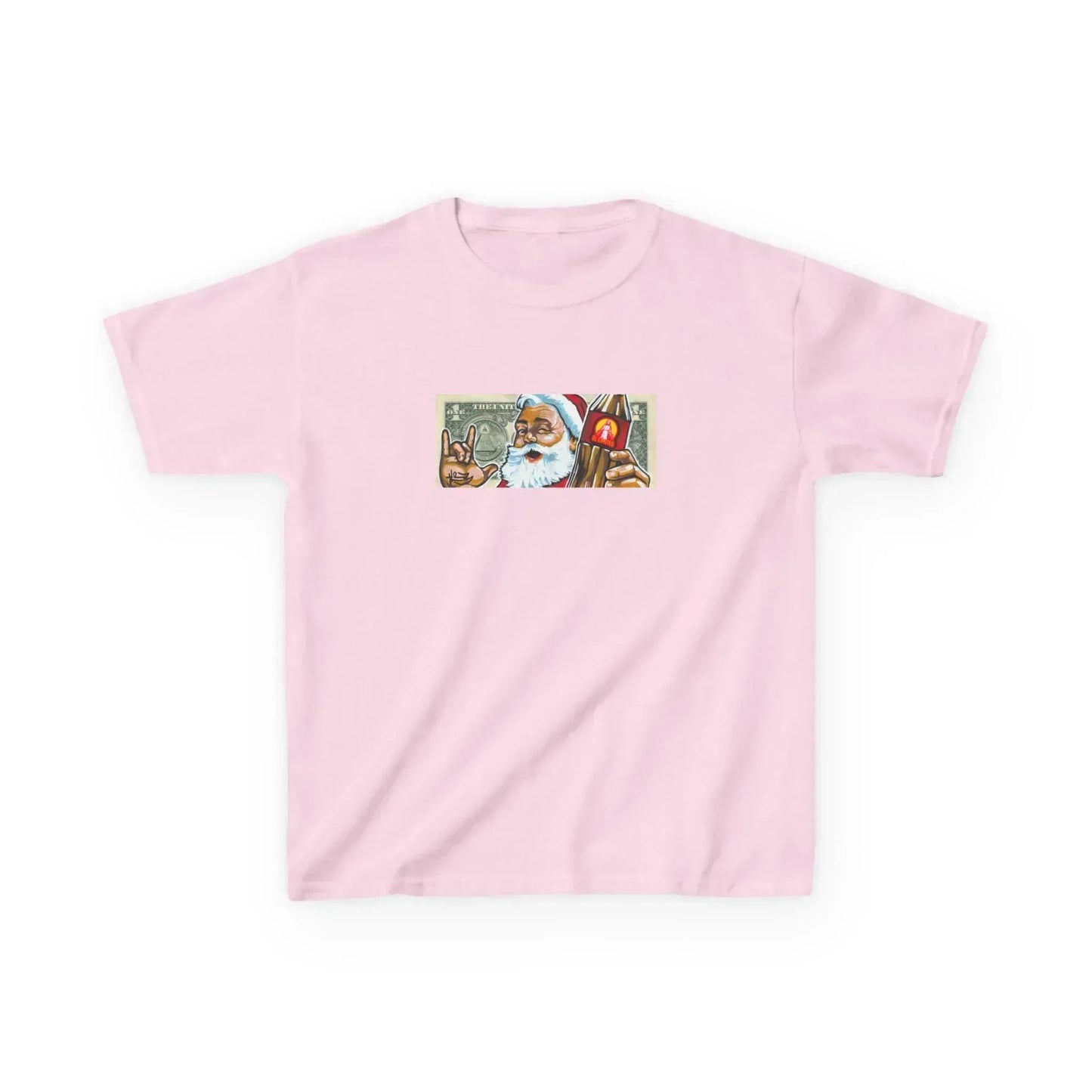 "SANTA DOLLAR" Kids T-Shirt - L0OT