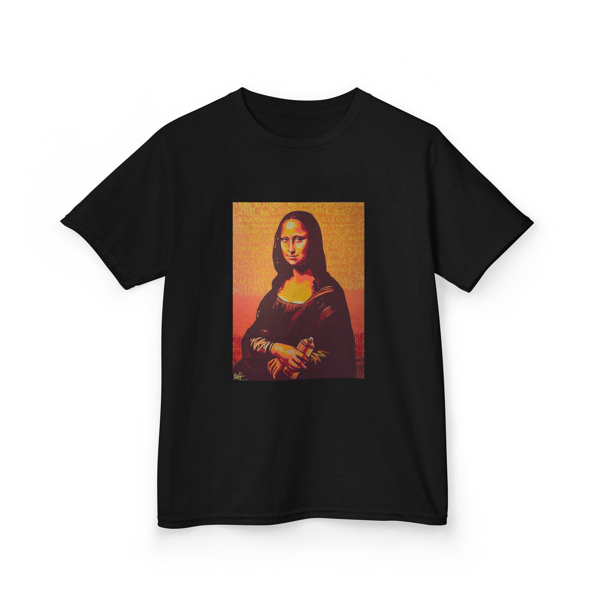 Kids T‑Shirt — Retro Mona Lisa Graphic Tee for Children