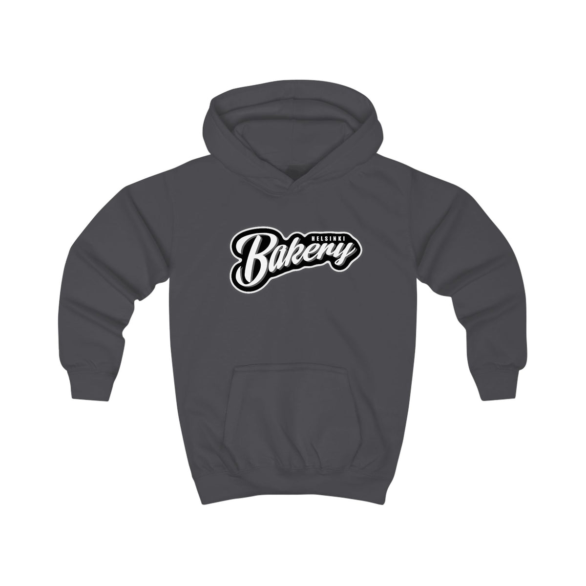 Kids Hoodie — Little Bakery Vintage Script Hooded Sweatshirt