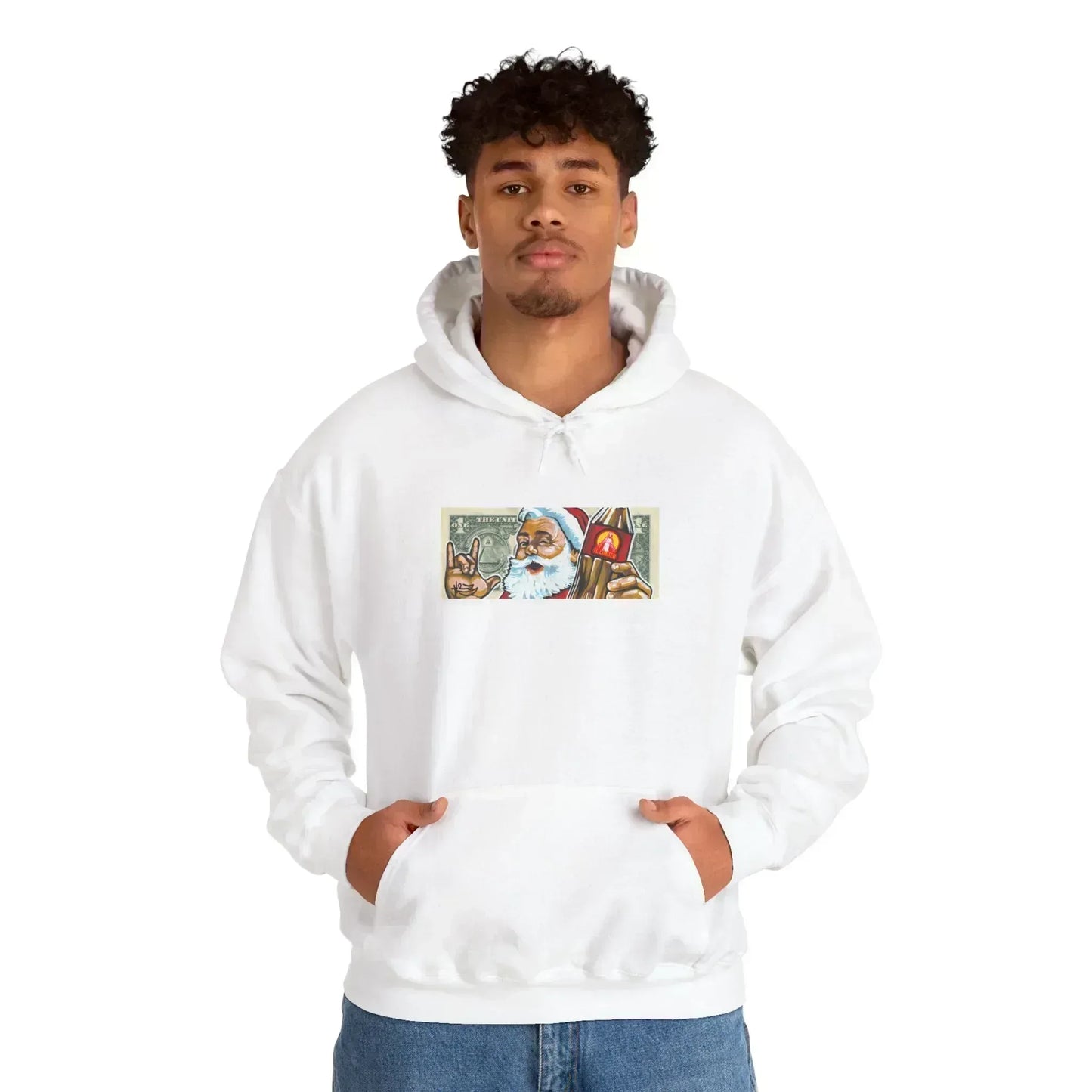 "SANTA DOLLAR BILL" Hoodie - L0OT