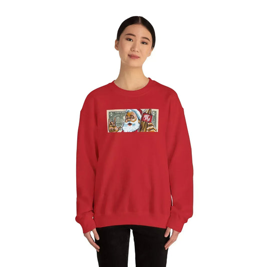 "SANTA DOLLAR BILL" Sweatshirt - L0OT