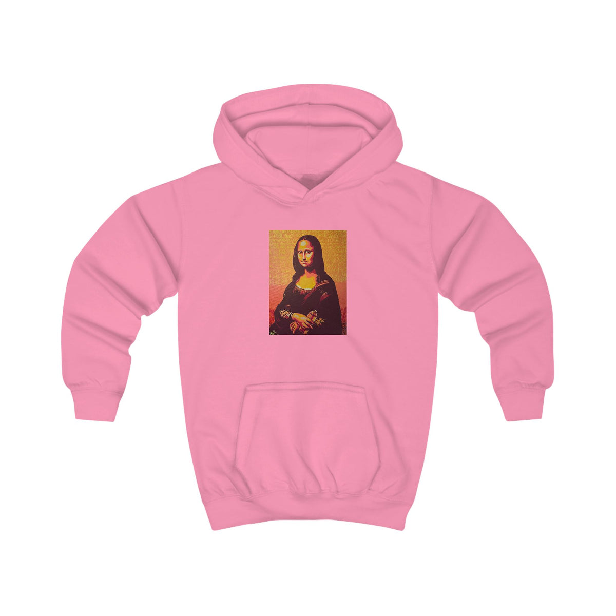 Kids Hoodie Mona Lisa Pixel Art — Retro Pop Culture Hoodie for Children