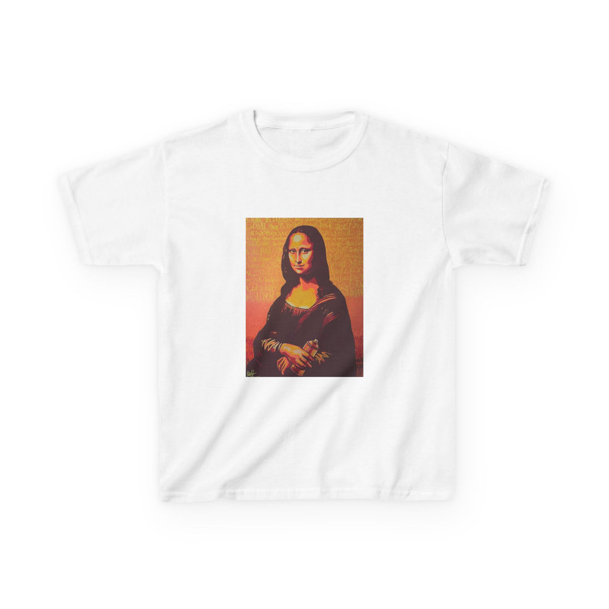 Kids T‑Shirt — Retro Mona Lisa Graphic Tee for Children