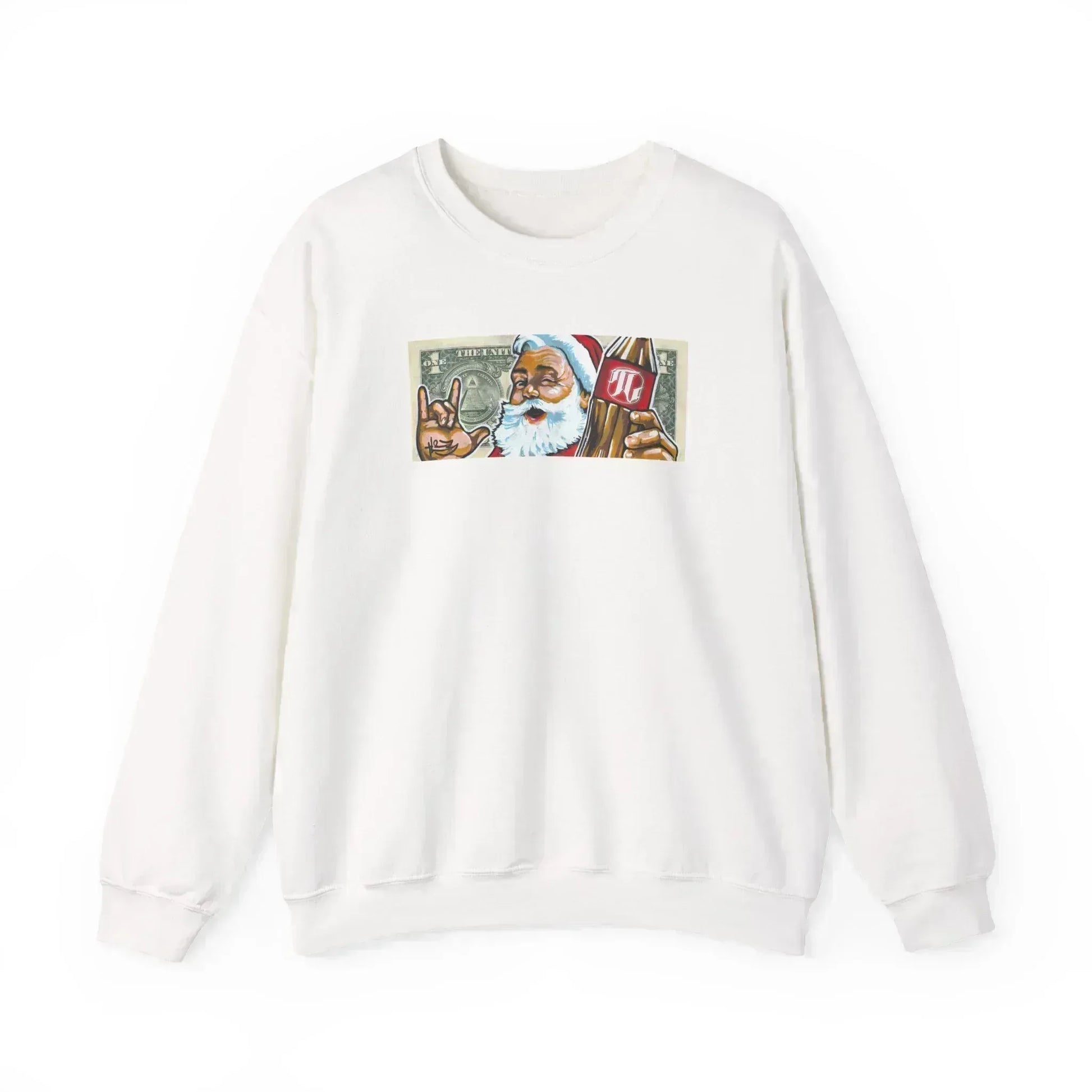 "SANTA DOLLAR BILL" Sweatshirt - L0OT