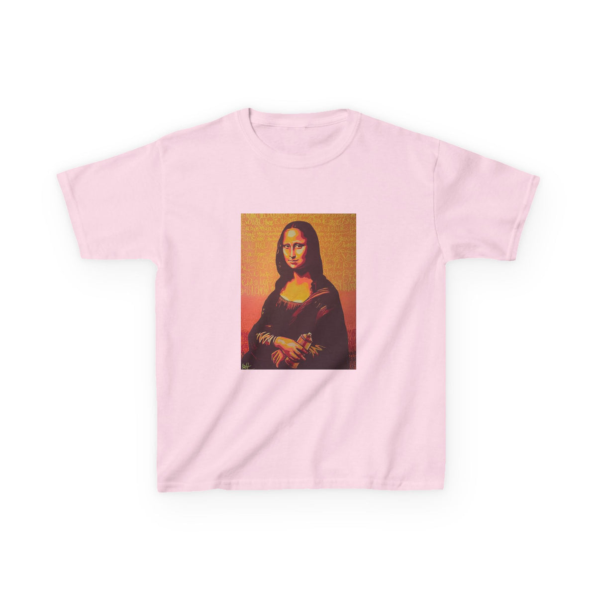Kids T‑Shirt — Retro Mona Lisa Graphic Tee for Children