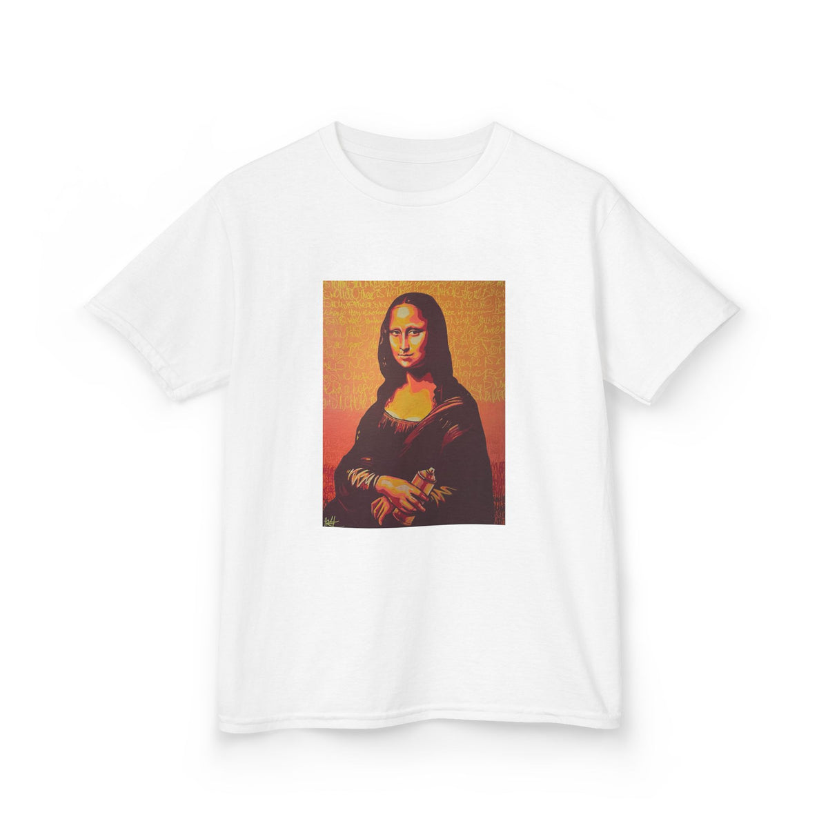 Kids T‑Shirt — Retro Mona Lisa Graphic Tee for Children