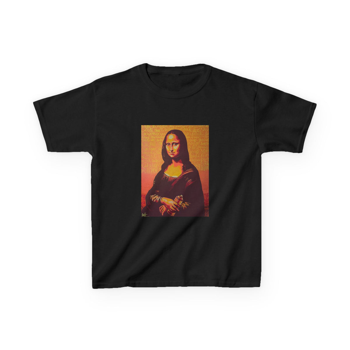Kids T‑Shirt — Retro Mona Lisa Graphic Tee for Children